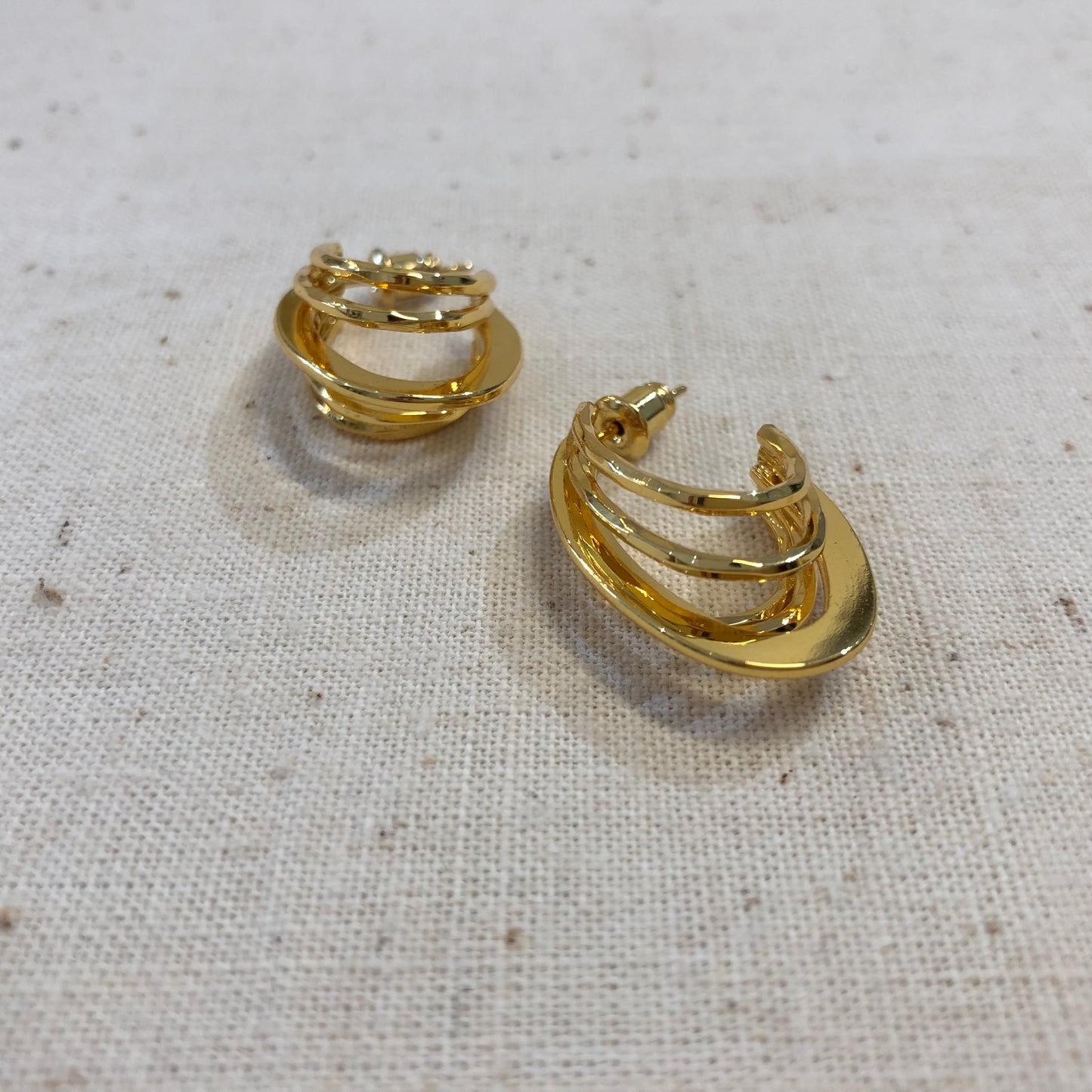 Sculpted Halo Earrings