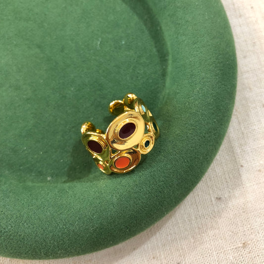 Palette Enamel Disc Ring