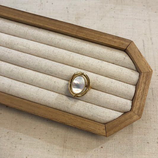 Reversible Abalone & Mother-of-Pearl Ring