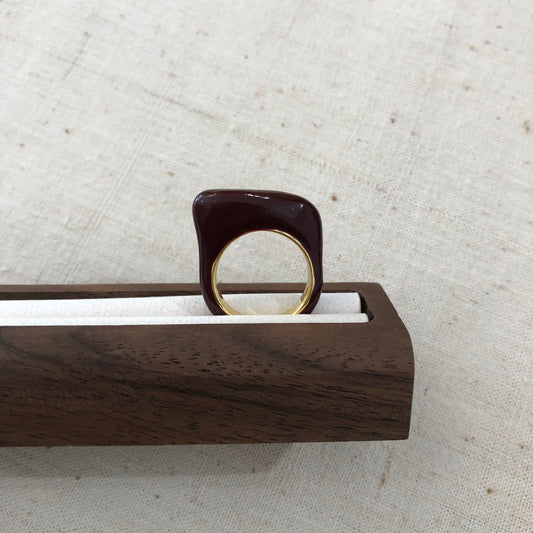 Burgundy Tide Ring