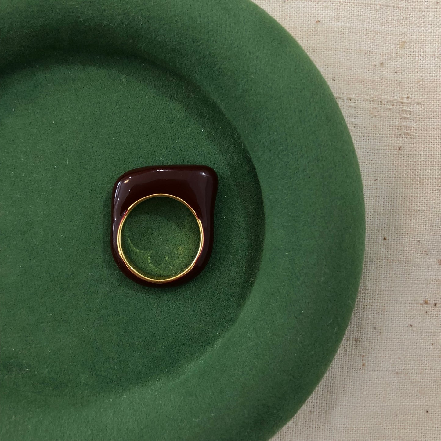 Burgundy Tide Ring
