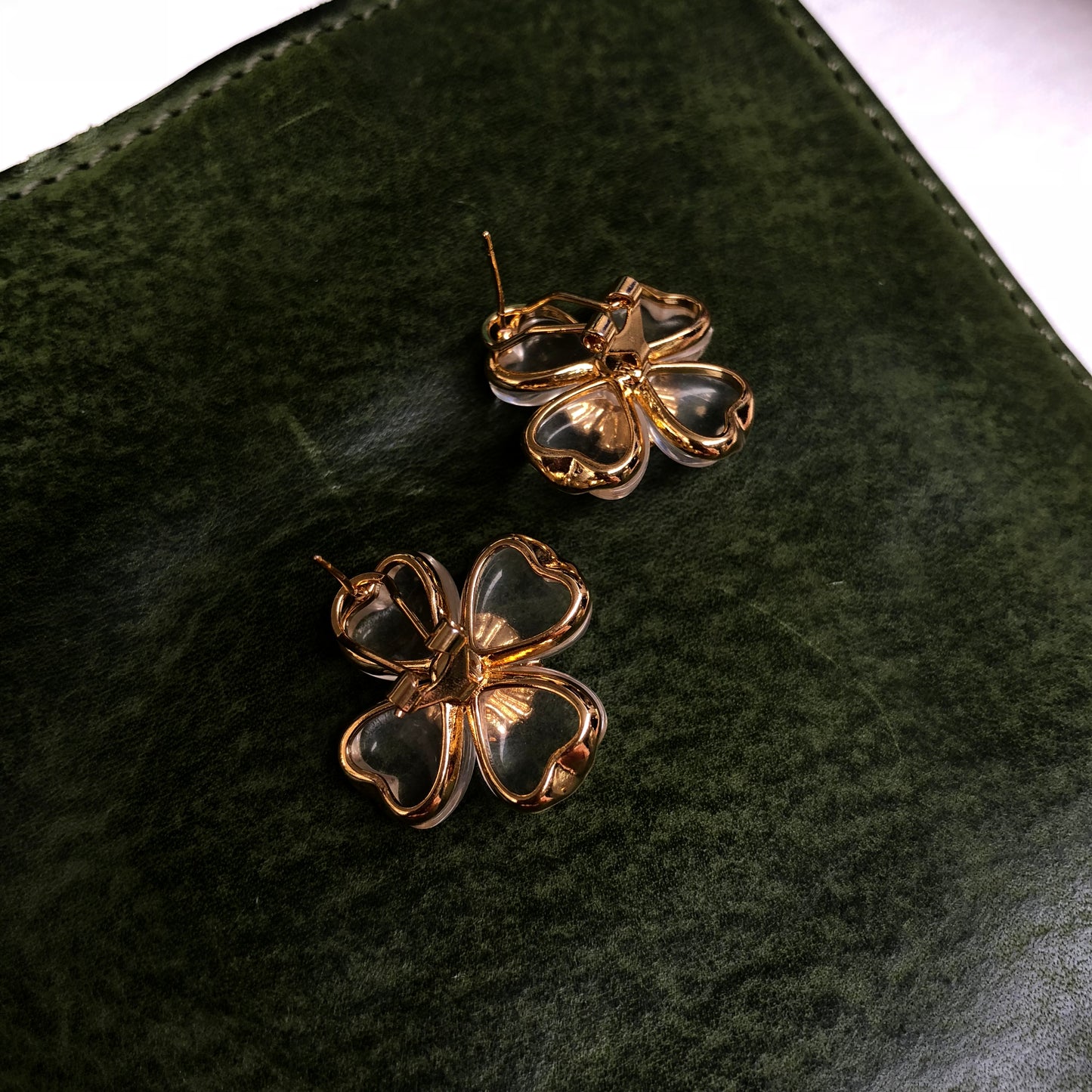 Crystal Petal Flower Studs