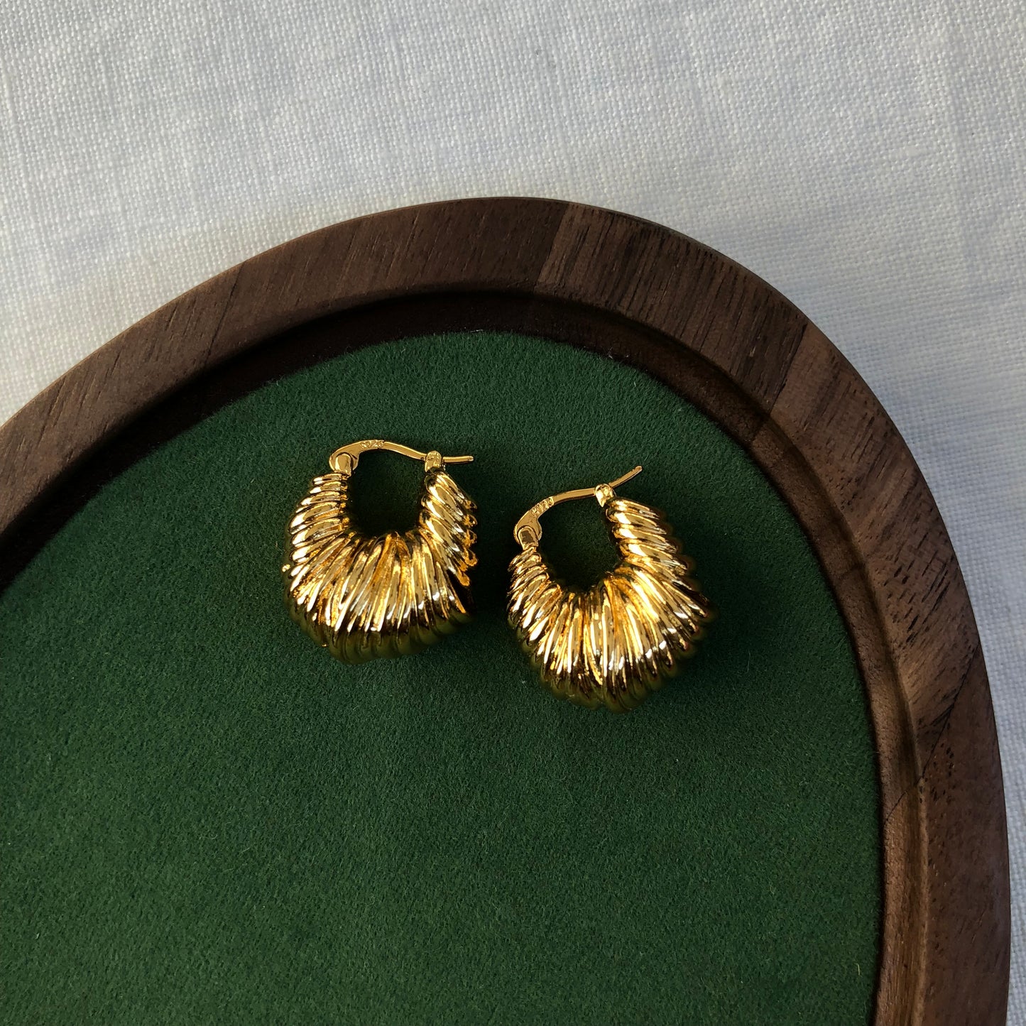 Croissant Glow Hoops