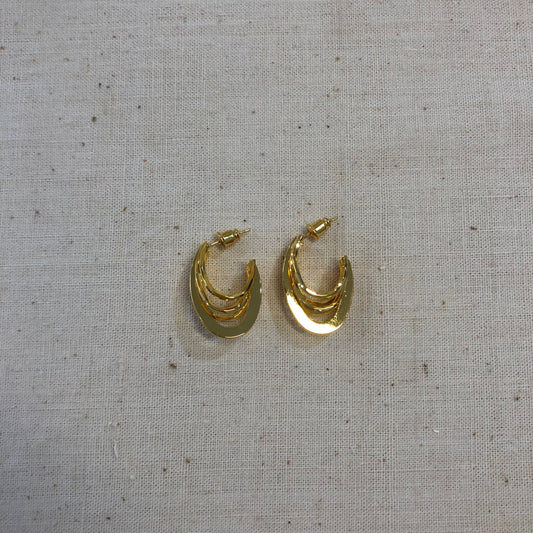 Sculpted Halo Earrings