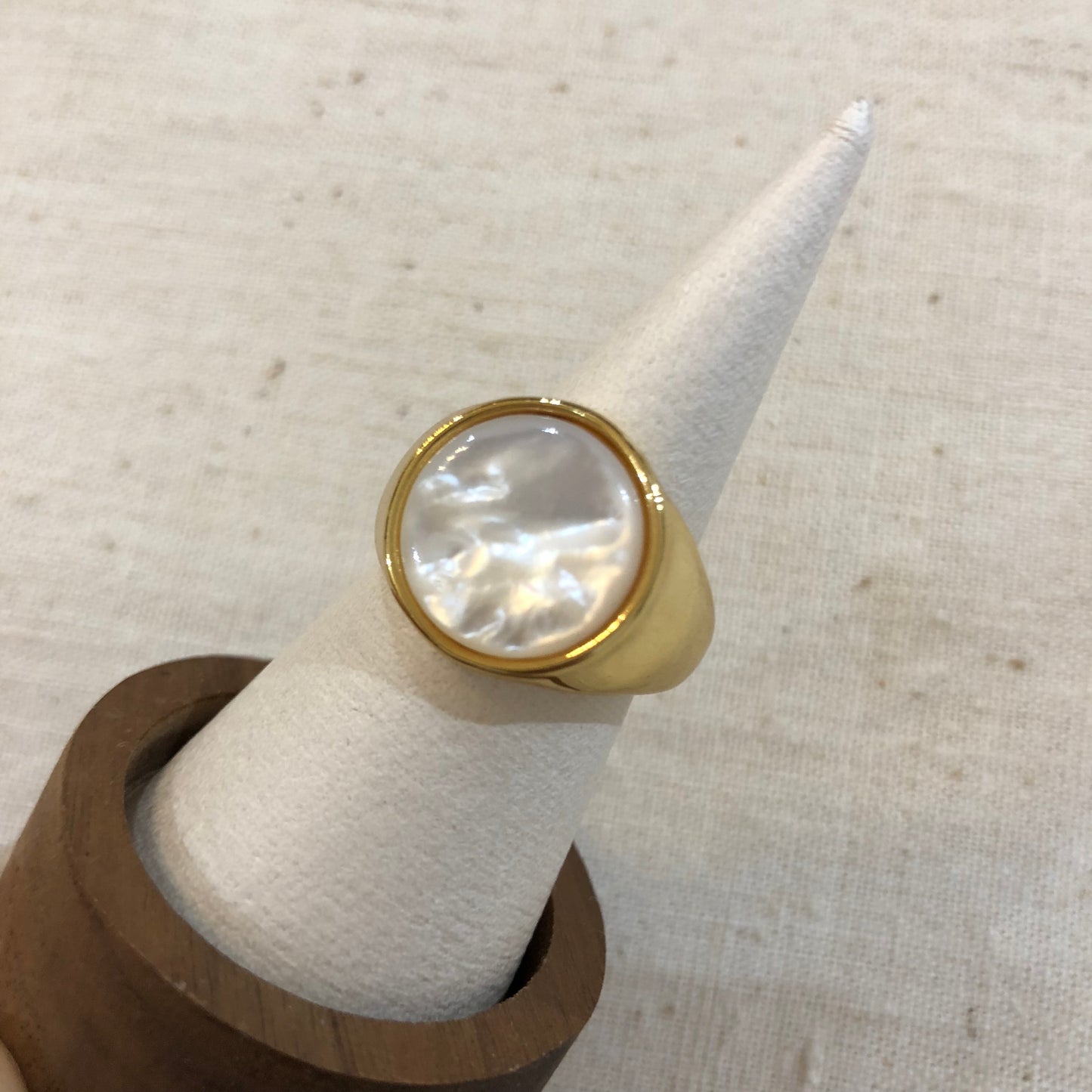 Classic Mother-of-Pearl Signet Ring