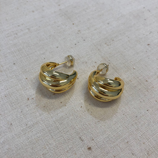 Golden Swirl Earrings