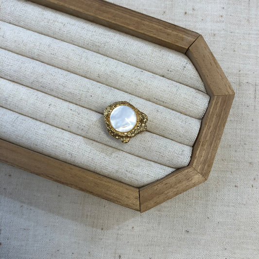 Golden Reef Shell Ring