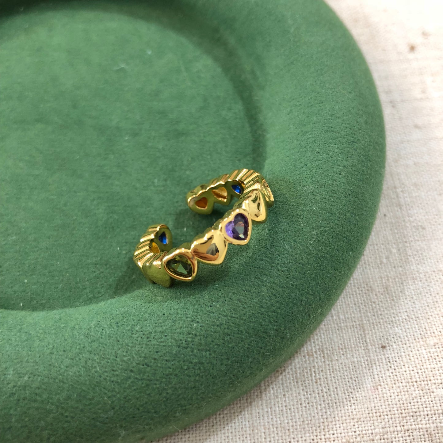 Chromatic Heartline Ring