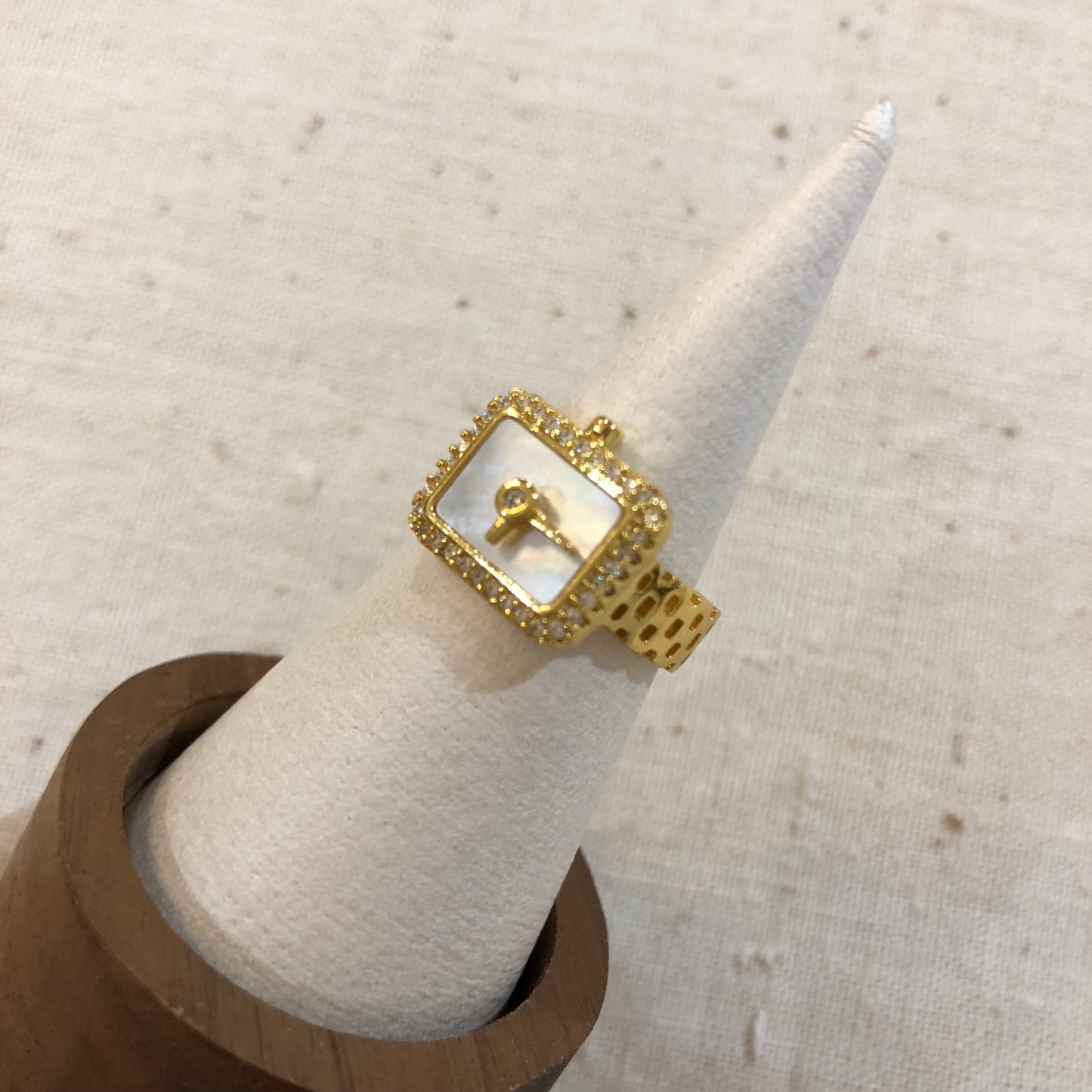 Luminous Dial Shell Ring