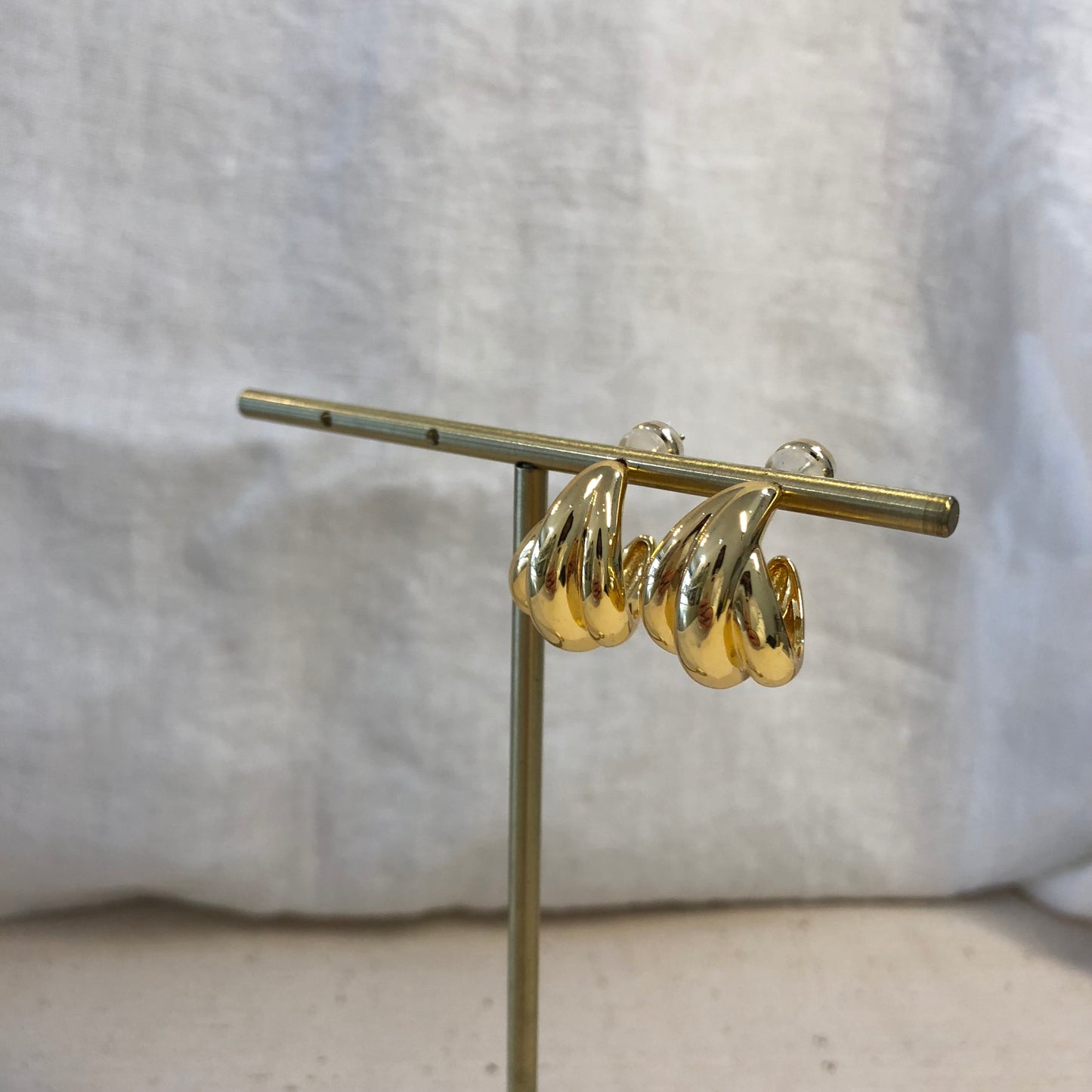 Golden Swirl Earrings