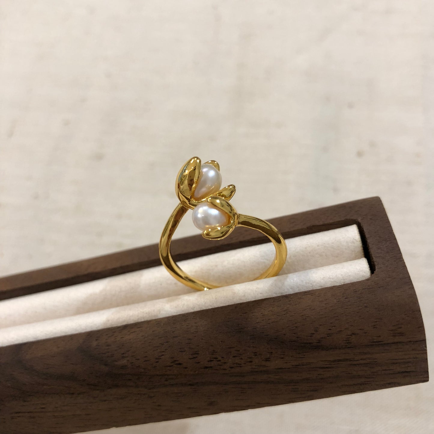 Bloom Duet Pearl Ring